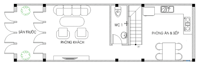 Giải pháp thiết kế tầng 1