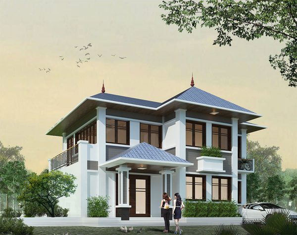 Nhà vườn 2 tầng 100m2 sang trọng