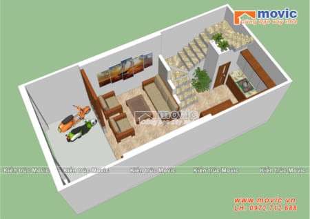 nha ong 4 tang dien tich 60m2